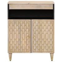 Thumbnail for Beistellschrank 60x33x75 cm Massivholz Mango