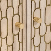 Thumbnail for Beistellschrank 60x33x75 cm Massivholz Mango