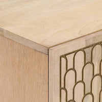 Thumbnail for Beistellschrank 60x33x75 cm Massivholz Mango