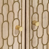 Thumbnail for Beistellschrank 60x33x75 cm Massivholz Mango