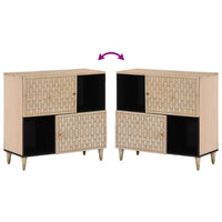 Thumbnail for Beistellschrank 80x33x75 cm Massivholz Mango