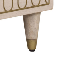 Thumbnail for Beistellschrank 80x33x75 cm Massivholz Mango