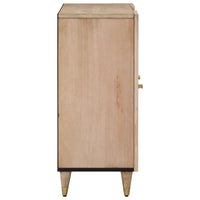 Thumbnail for Beistellschrank 90x33x75 cm Massivholz Mango