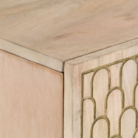 Thumbnail for Beistellschrank 90x33x75 cm Massivholz Mango