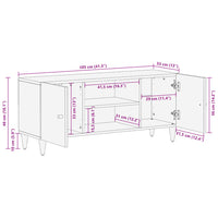 Thumbnail for TV-Schrank 105x33x46 cm Massivholz Mango