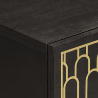 Thumbnail for Beistellschrank 60x33x75 cm Massivholz Mango