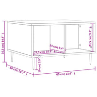 Thumbnail for Couchtisch Betongrau 60x50x36,5 cm Holzwerkstoff