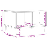 Thumbnail for Couchtisch Braun Eichen-Optik 60x50x36,5 cm Holzwerkstoff