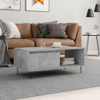 Thumbnail for Couchtisch Betongrau 90x50x36,5 cm Holzwerkstoff