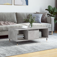 Thumbnail for Couchtisch Betongrau 90x50x36,5 cm Holzwerkstoff