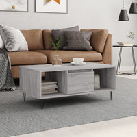 Thumbnail for Couchtisch Grau Sonoma 90x50x36,5 cm Holzwerkstoff