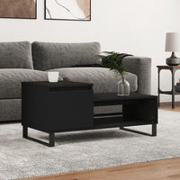 Thumbnail for Couchtisch Schwarz 100x50x45 cm Holzwerkstoff