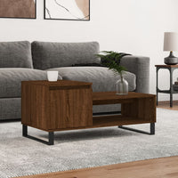 Thumbnail for Couchtisch Braun Eichen-Optik 100x50x45 cm Holzwerkstoff