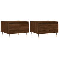 Thumbnail for Couchtische 2 Stk. Braun Eichen-Optik 50x46x35 cm Holzwerkstoff