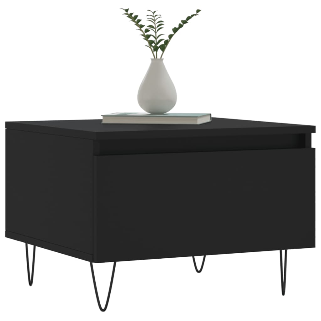 Couchtisch Schwarz 50x46x35 cm Holzwerkstoff
