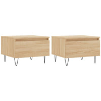 Thumbnail for Couchtische 2 Stk. Sonoma-Eiche 50x46x35 cm Holzwerkstoff