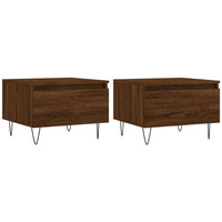 Thumbnail for Couchtische 2 Stk. Braun Eichen-Optik 50x46x35 cm Holzwerkstoff