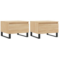 Thumbnail for Couchtische 2 Stk. Sonoma-Eiche 50x46x35 cm Holzwerkstoff