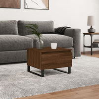 Thumbnail for Couchtisch Braun Eichen-Optik 50x46x35 cm Holzwerkstoff