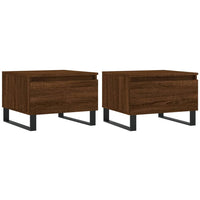 Thumbnail for Couchtische 2 Stk. Braun Eichen-Optik 50x46x35 cm Holzwerkstoff