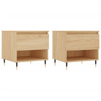 Thumbnail for Couchtische 2 Stk. Sonoma-Eiche 50x46x50 cm Holzwerkstoff