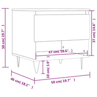 Thumbnail for Couchtisch Betongrau 50x46x50 cm Holzwerkstoff