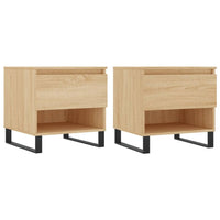 Thumbnail for Couchtische 2 Stk. Sonoma-Eiche 50x46x50 cm Holzwerkstoff