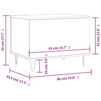 Thumbnail for Couchtisch Braun Eichen-Optik 60x44,5x45 cm Holzwerkstoff