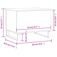 Thumbnail for Couchtisch Sonoma-Eiche 60x44,5x45 cm Holzwerkstoff