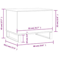 Thumbnail for Couchtisch Braun Eichen-Optik 60x44,5x45 cm Holzwerkstoff