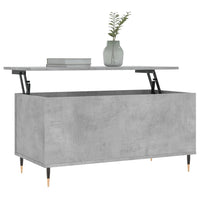 Thumbnail for Couchtisch Betongrau 90x44,5x45 cm Holzwerkstoff