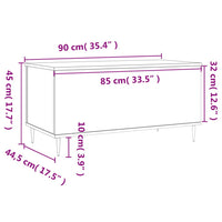 Thumbnail for Couchtisch Grau Sonoma 90x44,5x45 cm Holzwerkstoff