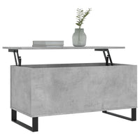 Thumbnail for Couchtisch Betongrau 90x44,5x45 cm Holzwerkstoff