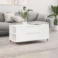 Thumbnail for Couchtisch Weiß 102x44,5x50 cm Holzwerkstoff