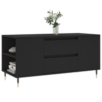 Thumbnail for Couchtisch Schwarz 102x44,5x50 cm Holzwerkstoff