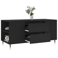 Thumbnail for Couchtisch Schwarz 102x44,5x50 cm Holzwerkstoff
