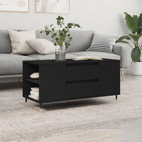 Thumbnail for Couchtisch Schwarz 102x44,5x50 cm Holzwerkstoff