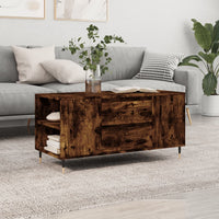 Thumbnail for Couchtisch Räuchereiche 102x44,5x50 cm Holzwerkstoff
