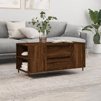 Thumbnail for Couchtisch Braun Eichen-Optik 102x44,5x50 cm Holzwerkstoff