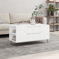 Thumbnail for Couchtisch Weiß 102x44,5x50 cm Holzwerkstoff
