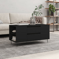 Thumbnail for Couchtisch Schwarz 102x44,5x50 cm Holzwerkstoff