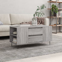 Thumbnail for Couchtisch Grau Sonoma 102x44,5x50 cm Holzwerkstoff