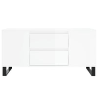 Thumbnail for Couchtisch Hochglanz-Weiß 102x44,5x50 cm Holzwerkstoff
