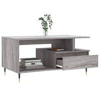 Thumbnail for Couchtisch Grau Sonoma 90x49x45 cm Holzwerkstoff