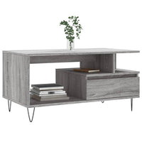 Thumbnail for Couchtisch Grau Sonoma 90x49x45 cm Holzwerkstoff