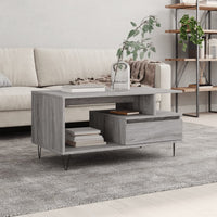 Thumbnail for Couchtisch Grau Sonoma 90x49x45 cm Holzwerkstoff