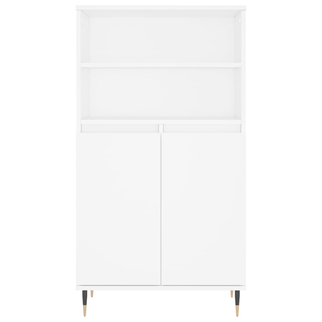 Highboard Weiß 60x36x110 cm Holzwerkstoff