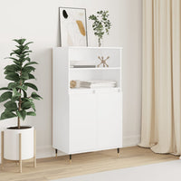 Thumbnail for Highboard Weiß 60x36x110 cm Holzwerkstoff