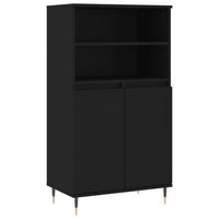 Thumbnail for Highboard Schwarz 60x36x110 cm Holzwerkstoff