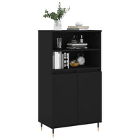 Thumbnail for Highboard Schwarz 60x36x110 cm Holzwerkstoff